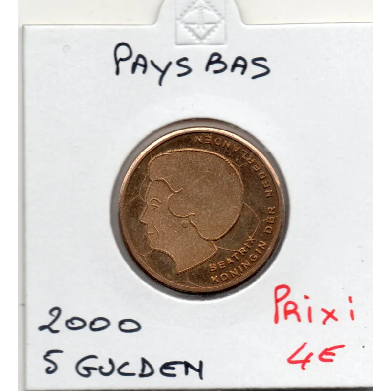 Pays Bas 5 Gulden 2000 Spl , KM.231 Euro de football Pays Bas 5 Gulden 2000 Spl , KM.231 Euro de football