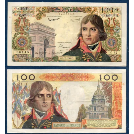 100 Nouveaux Francs Bonaparte, TTB, 1.12.1960 Billet de la banque de France
