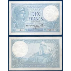 10 Francs Minerve, TTB+, 6.4.1939 Billet de la banque de France