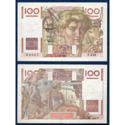 100 Francs Jeune Paysan, TTB+, 2.1.1953 Billet de la banque de France