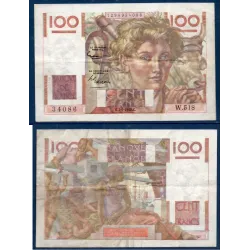 100 Francs Jeune Paysan, TTB-, 2.1.1953 Billet de la banque de France