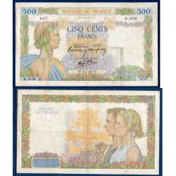 500 Francs La Paix, TB, 16.1.1941 Billet de la banque de France