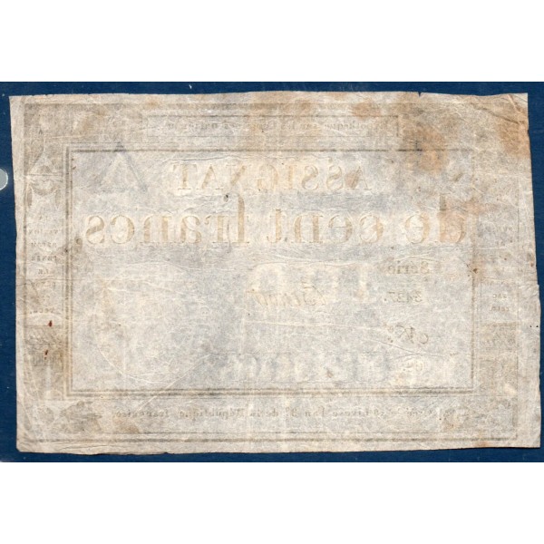 Assignat 100 francs, TB, 18 Nivose an 3 signature Benoit Mus 49