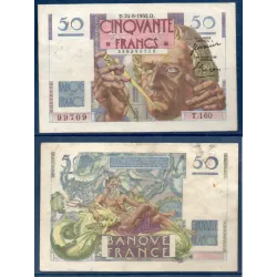 50F Le Verrier, TB, 24.8.1950 Billet de la banque de France