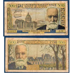 500 Francs Victor Hugo, B, 4.3.1954 Billet de la banque de France