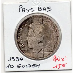Pays Bas 10 Gulden 1994 Sup , KM.216 50 Ans traité BENELUX
