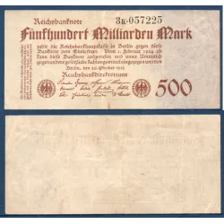Allemagne P.127b, TTB Billet de 500 milliards de Mark 1923