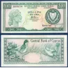 Chypre P.48b, TTB Billet de 10 lira 1980-1985 Fauvette