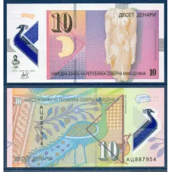 Macedoine P.27, neuf Billet de 10 Denari 2020 Isis