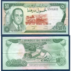 Maroc P.58b, TTB Billet de 50 Dirhams 1985 Hassan II