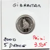 Gibraltar 5 pence 2000 Spl, KM 775 Macaque de Barbarie
