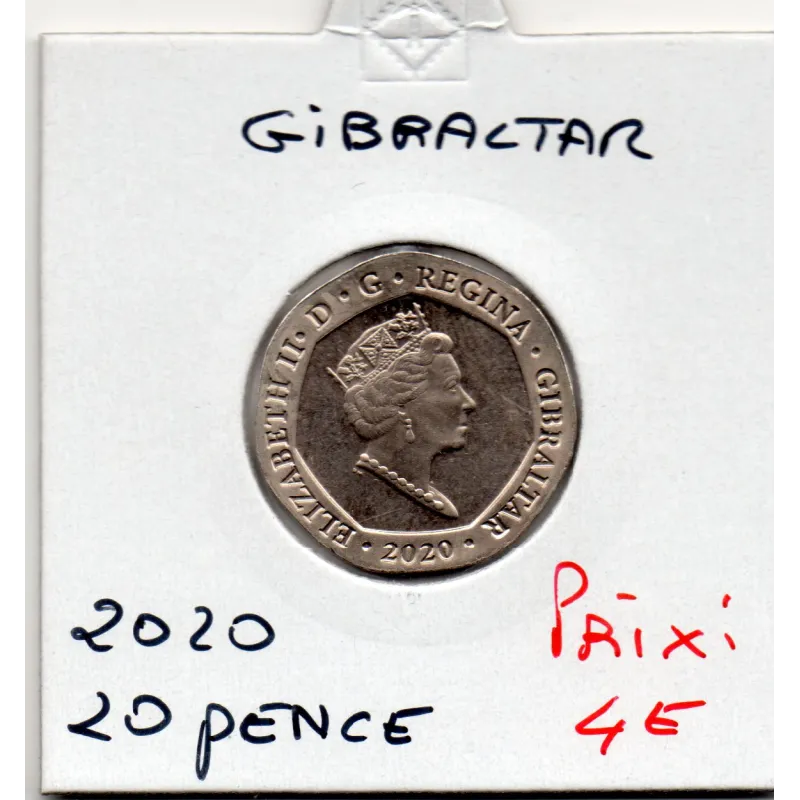 Gibraltar 20 pence 2020 Spl, KM.1685 Dauphin Gibraltar 20 pence 2020 Spl, KM.1685 Dauphin