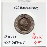 Gibraltar 20 pence 2020 Spl, KM.1685 Dauphin