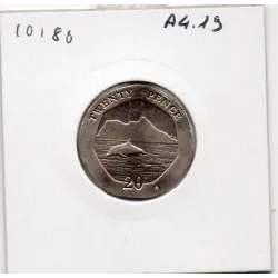 Gibraltar 20 pence 2020 Spl, KM.1685 Dauphin