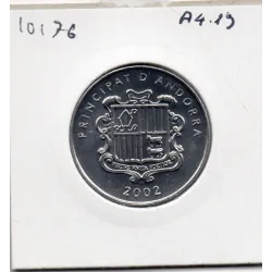 Andorre 1 centim 2002, SPL KM.177 Isard des Pyrénées