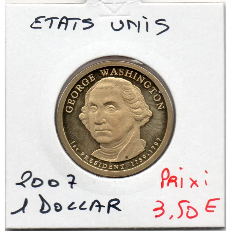 Etats Unis 1 Dollar 2007 Spl, KM.401 Georges Washington
