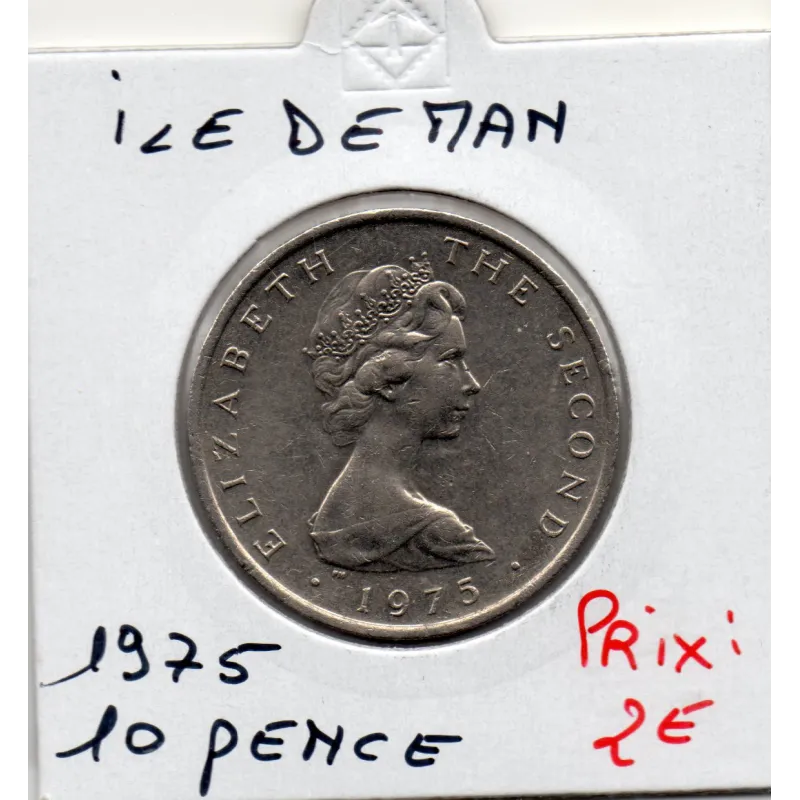 Ile de Man 10 pence 1975, Sup, KM.23 triskèle Ile de Man 10 pence 1975, Sup, KM.23 triskèle
