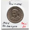 Pologne 20 Zlotych 1976 Sup, KM.Y67 Marceli Nowotko