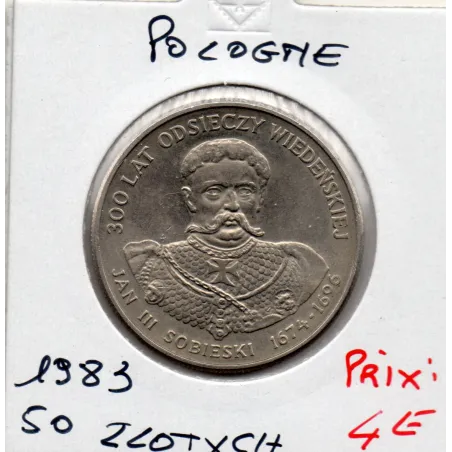 Pologne 50 Zlotych 1983 Sup, KM.Y145 Jan III Sobieski