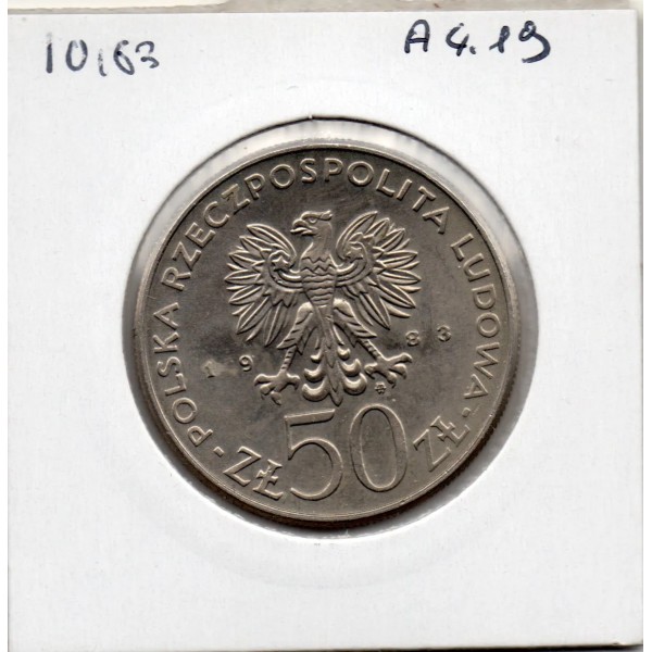 Pologne 50 Zlotych 1983 Sup, KM.Y145 Jan III Sobieski