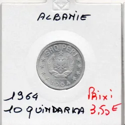 Albanie 10 qindarka 1964 Spl, KM.39