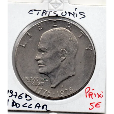 Etats Unis 1 Dollar 1976 D Sup, KM.206 Bicentenaire Indépendance