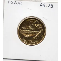 Etats Unis Quarter ou 1/4 Dollar 2007 P Washington Sup, KM.397 plaqué or