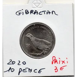 Gibraltar 10 pence 2020 Spl, KM.1684 Perdrix gambra