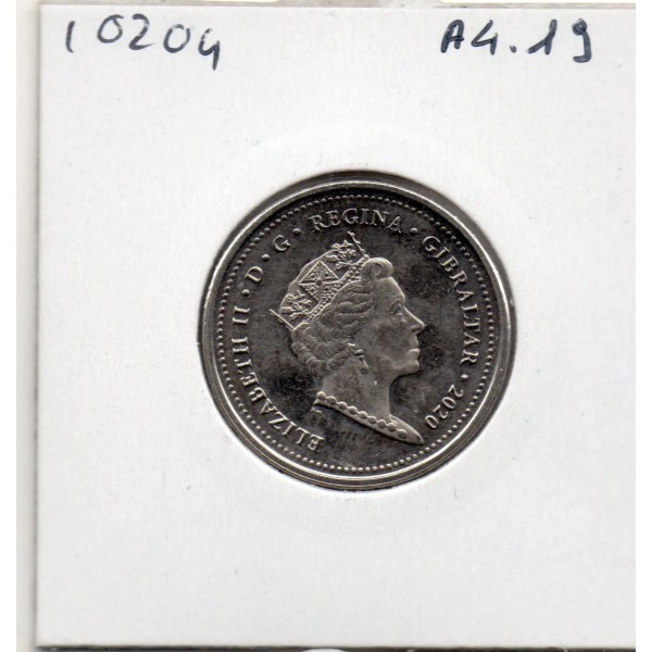 Gibraltar 10 pence 2020 Spl, KM.1684 Perdrix gambra