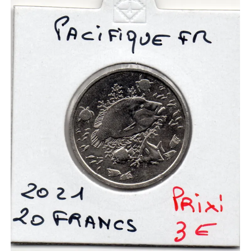 Pacifique Français 20 Francs 2021 Spl Poisson napoléon Pacifique Français 20 Francs 2021 Spl Poisson napoléon
