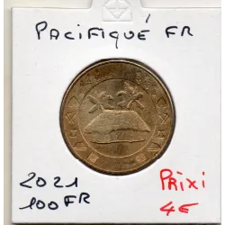 Pacifique Français 100 Francs 2021 Spl Case ronde