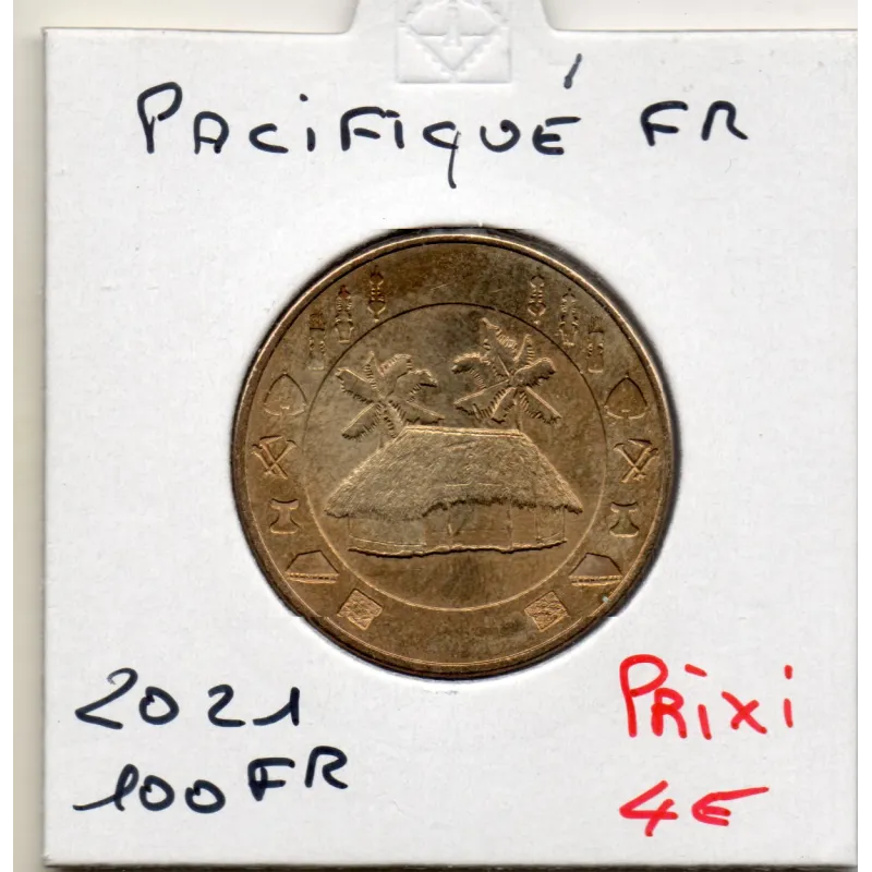 Pacifique Français 100 Francs 2021 Spl Case ronde Pacifique Français 100 Francs 2021 Spl Case ronde