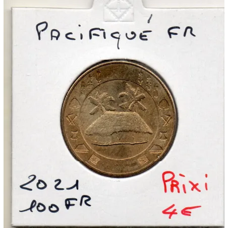 Pacifique Français 100 Francs 2021 Spl Case ronde