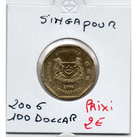 Singapour 1 dollar 2006 Spl, KM.103 blason bas