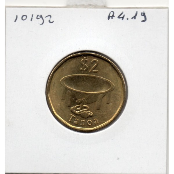 Fidji 2 dollars 2012 Spl, KM.337 Ga ni vatu