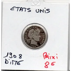 Etats Unis dime 1908 TB, KM 113 pièce de monnaie