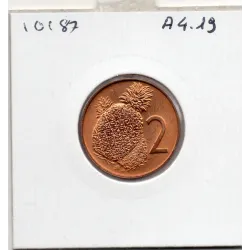 Iles Cook 2 cents 1975 Spl, KM.2 Ananas