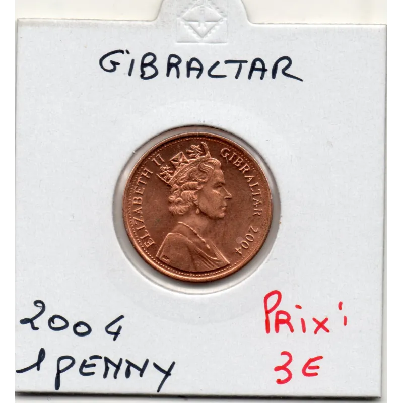 Gibraltar 1 penny 2004 Spl, KM.1046 Tricentenaire Britannique Gibraltar 1 penny 2004 Spl, KM.1046 Tricentenaire Britannique