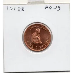 Gibraltar 1 penny 2004 Spl, KM.1046 Tricentenaire Britannique