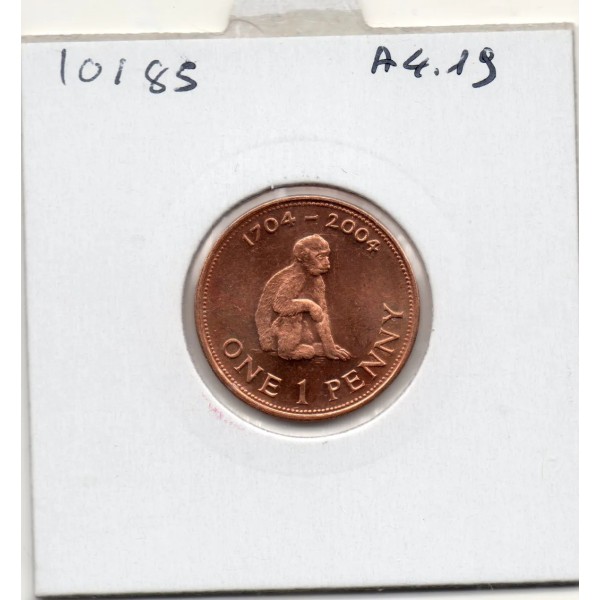 Gibraltar 1 penny 2004 Spl, KM.1046 Tricentenaire Britannique