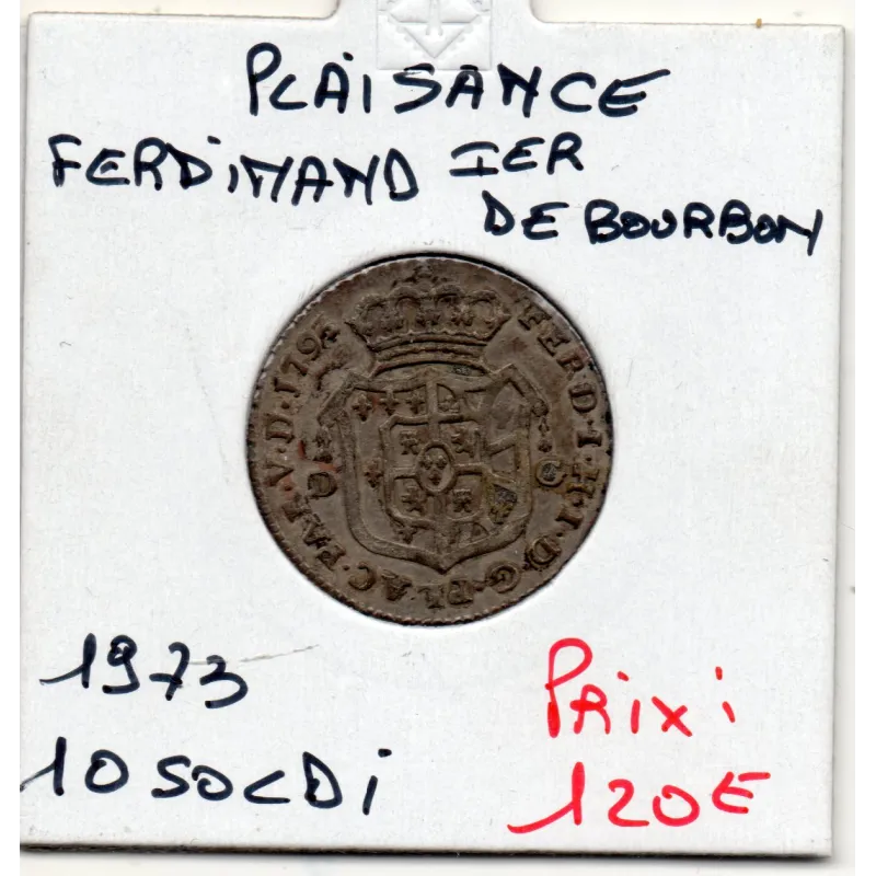 Italie Plaisance 10 Soldi 1793 Spl, KM.47 Ferdinando I di Borbone Italie Plaisance 10 Soldi 1793 Spl, KM.47 Ferdinando I di Borbone