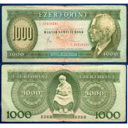 Hongrie P.173b, TB Billet de 1000 Forintz 10.11.1983 Bartok Bela