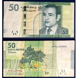 Maroc Pick N°75, TTB Billet de 50 Dirhams 2012 chutte Ouzoud