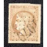Timbre France Yvert No 43A Émission de Bordeaux 10c bistre Oblitéré gros chiffres 1070