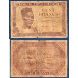 Mali P.2, AB, Billet de 100 Francs 1960 Modibo Keita