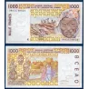 BCEAO P.711Kh Senegal, Neuf, Billet de 1000 Francs CFA 1998 pilotis