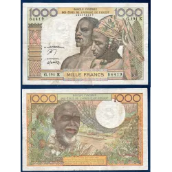 BCEAO P.703Kn pour le Senegal, TB Billet de 1000 Francs CFA apres 1965