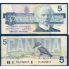 Canada P.95a2, TB Billet de 5 dollar 1986 Sir Wilfrid Laurier