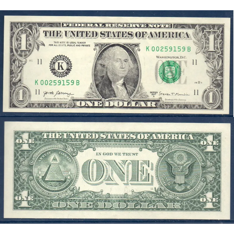 Etats Unis P.544a, TTB Dallas Billet de 1 Dollar 2017A Série K