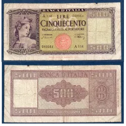 Italie Pick N°80a, B Billet de banque de 500 Lire 1947